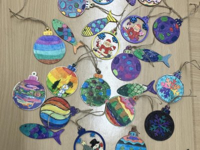 Vánoční tvoření v družině